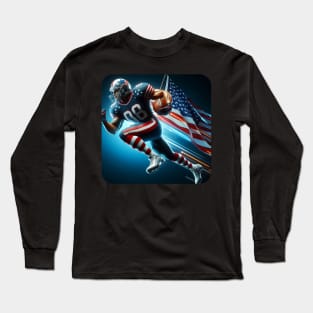 American Man NFL Football Player #6 Long Sleeve T-Shirt